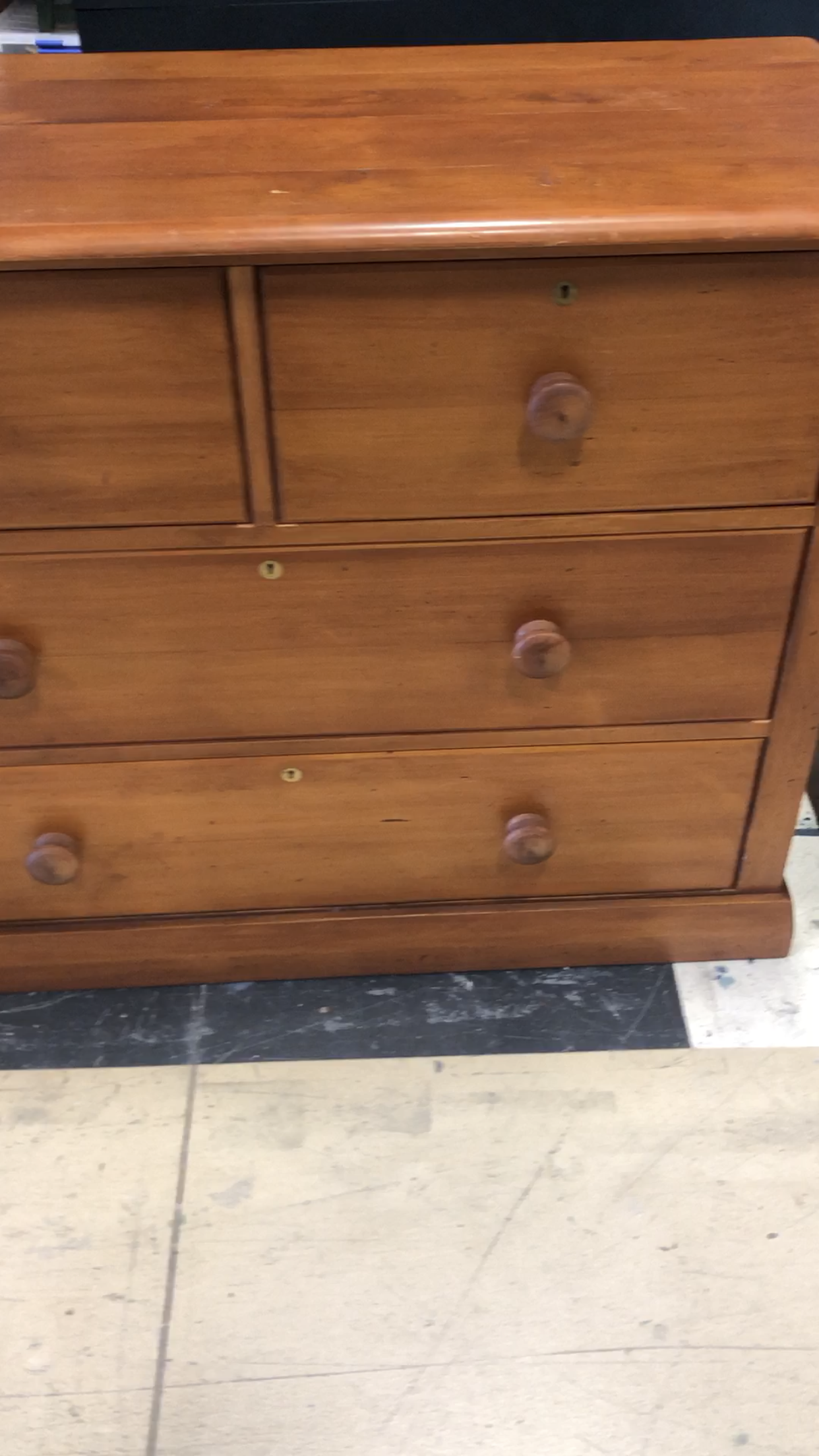 Not For Sale - Commissioned Set of Drawers in Victorian Black