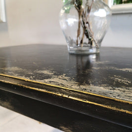 Not For Sale - Pera: Rustic Black and Gold Table