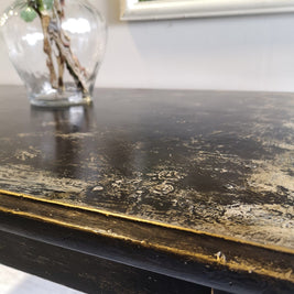 Not For Sale - Pera: Rustic Black and Gold Table