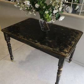 Not For Sale - Pera: Rustic Black and Gold Table