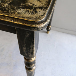 Not For Sale - Pera: Rustic Black and Gold Table