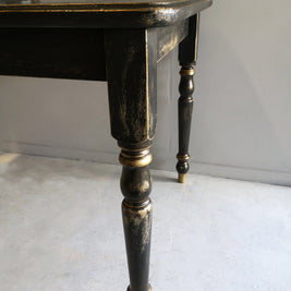 Not For Sale - Pera: Rustic Black and Gold Table