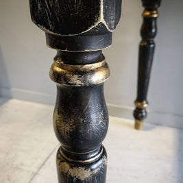Not For Sale - Pera: Rustic Black and Gold Table