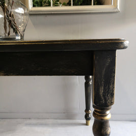 Not For Sale - Pera: Rustic Black and Gold Table
