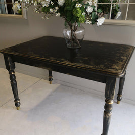 Not For Sale - Pera: Rustic Black and Gold Table