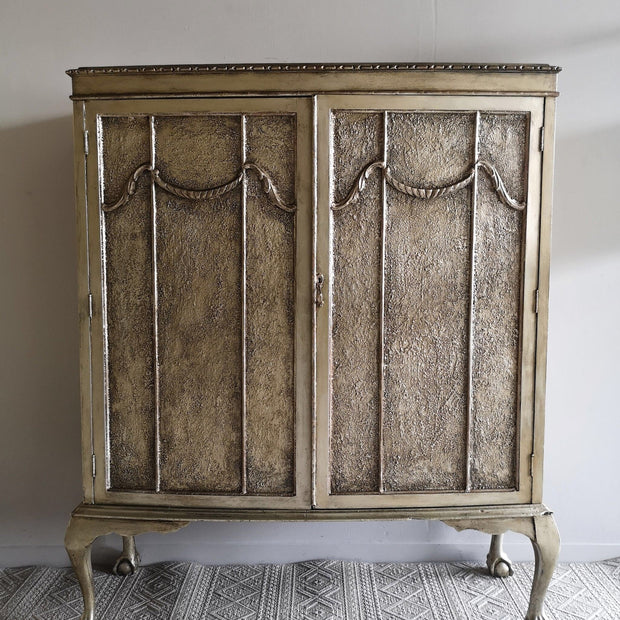 Not For Sale - Rea: Aged Metallic Champagne gold cabinet