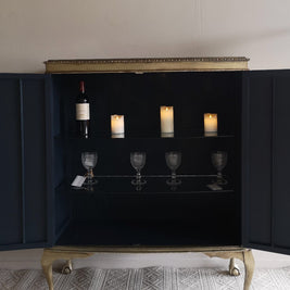 Not For Sale - Rea: Aged Metallic Champagne gold cabinet