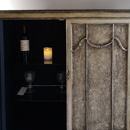 Not For Sale - Rea: Aged Metallic Champagne gold cabinet