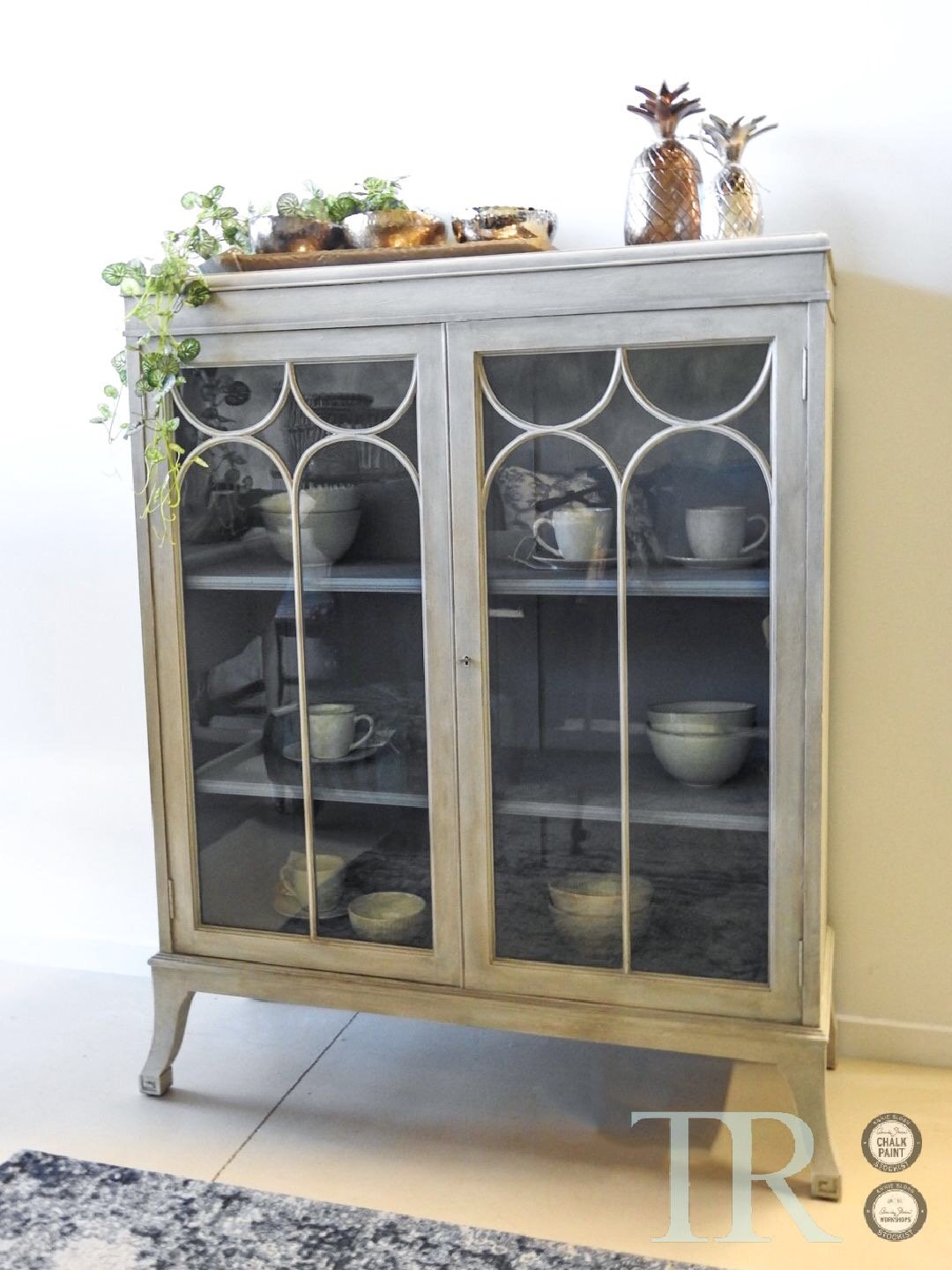 Not For Sale - Lauren: Antique Mahogany display cabinet circa 1920