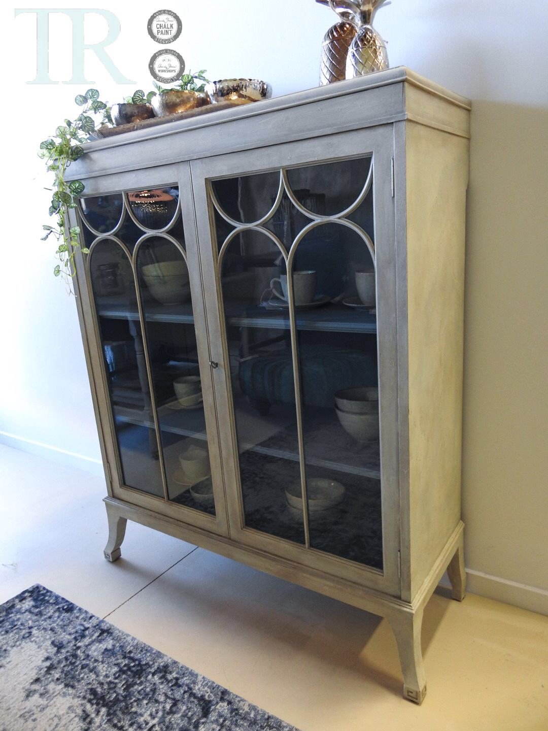 Not For Sale - Lauren: Antique Mahogany display cabinet circa 1920
