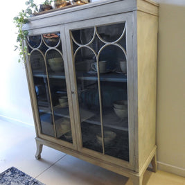 Not For Sale - Lauren: Antique Mahogany display cabinet circa 1920
