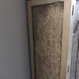 Not For Sale - Rea: Aged Metallic Champagne gold cabinet
