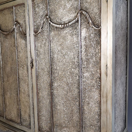 Not For Sale - Rea: Aged Metallic Champagne gold cabinet