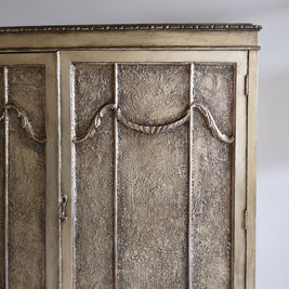 Not For Sale - Rea: Aged Metallic Champagne gold cabinet