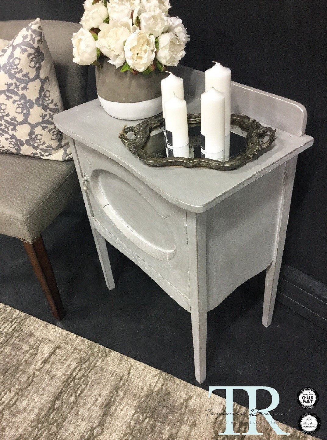 Not For Sale - Commissioned bedside table in French Linen Chalk Paint™