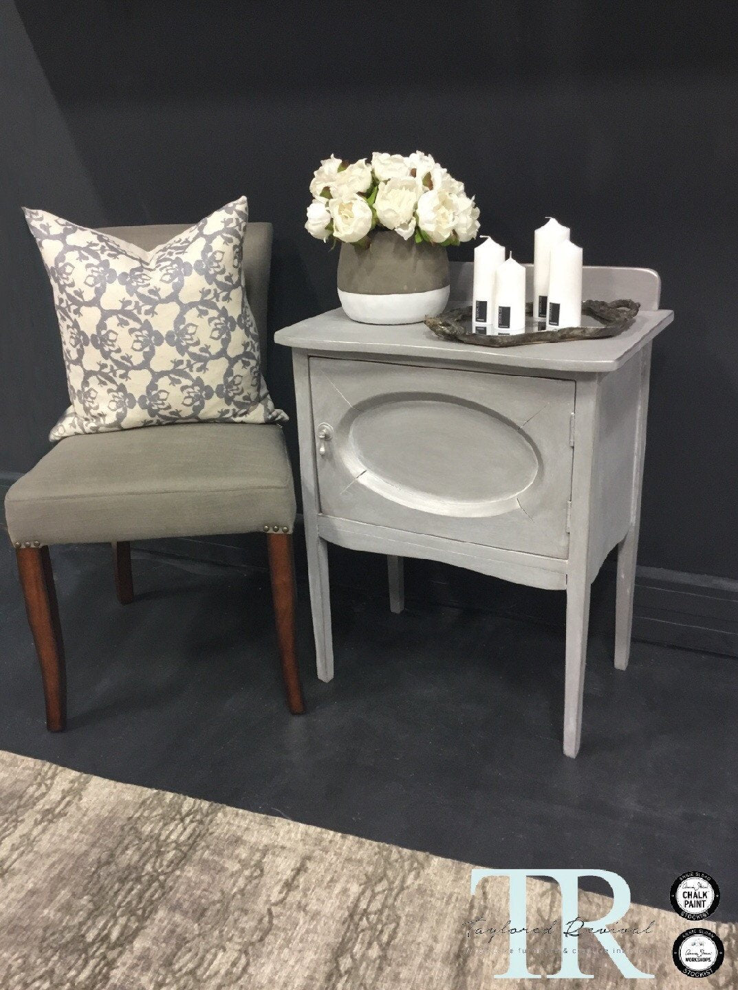 Not For Sale - Commissioned bedside table in French Linen Chalk Paint™