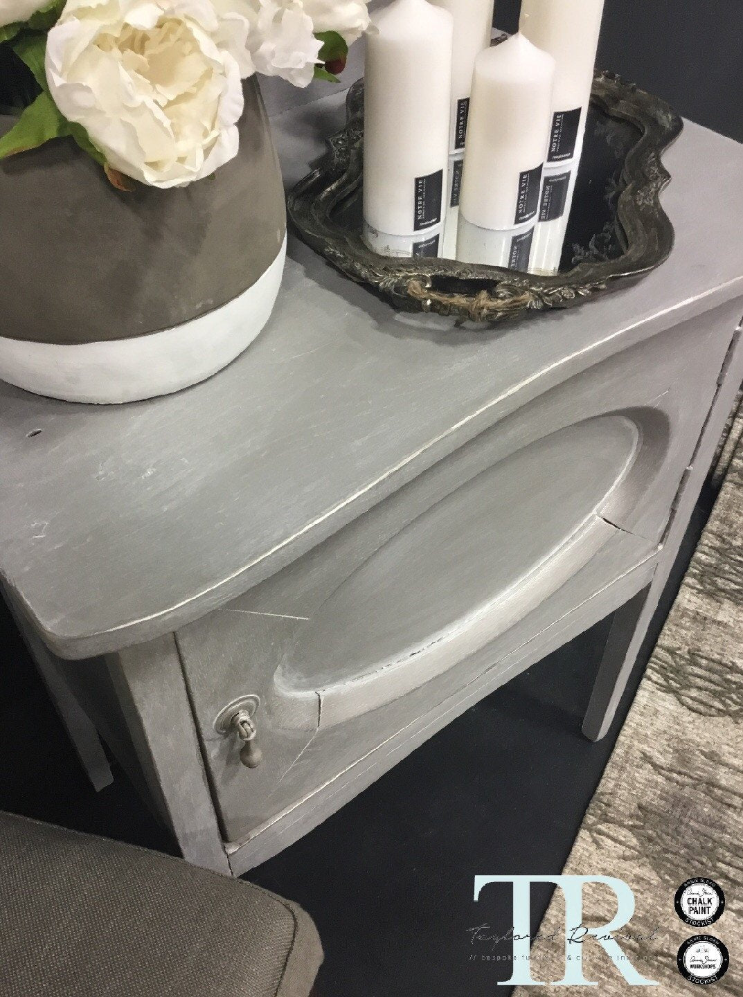 Not For Sale - Commissioned bedside table in French Linen Chalk Paint™