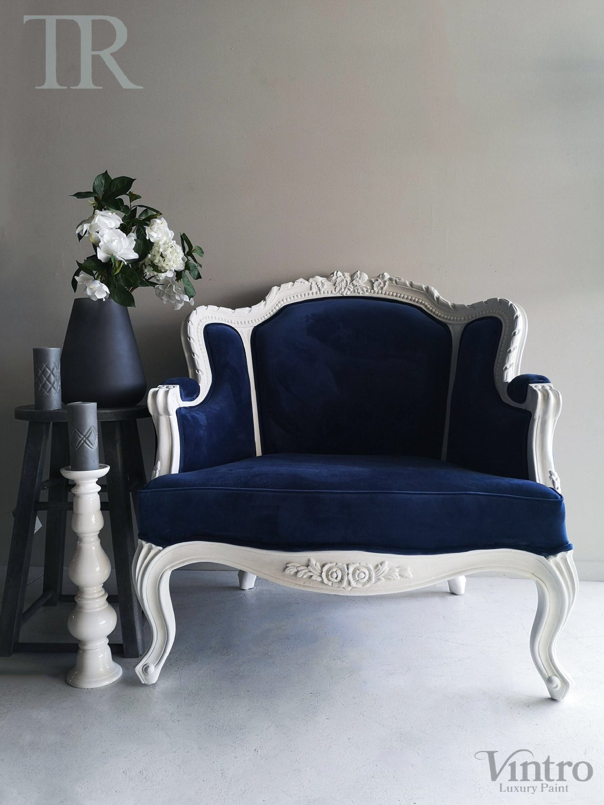 Not For Sale - Brenna : Solid Wood Louis French Style Armchair