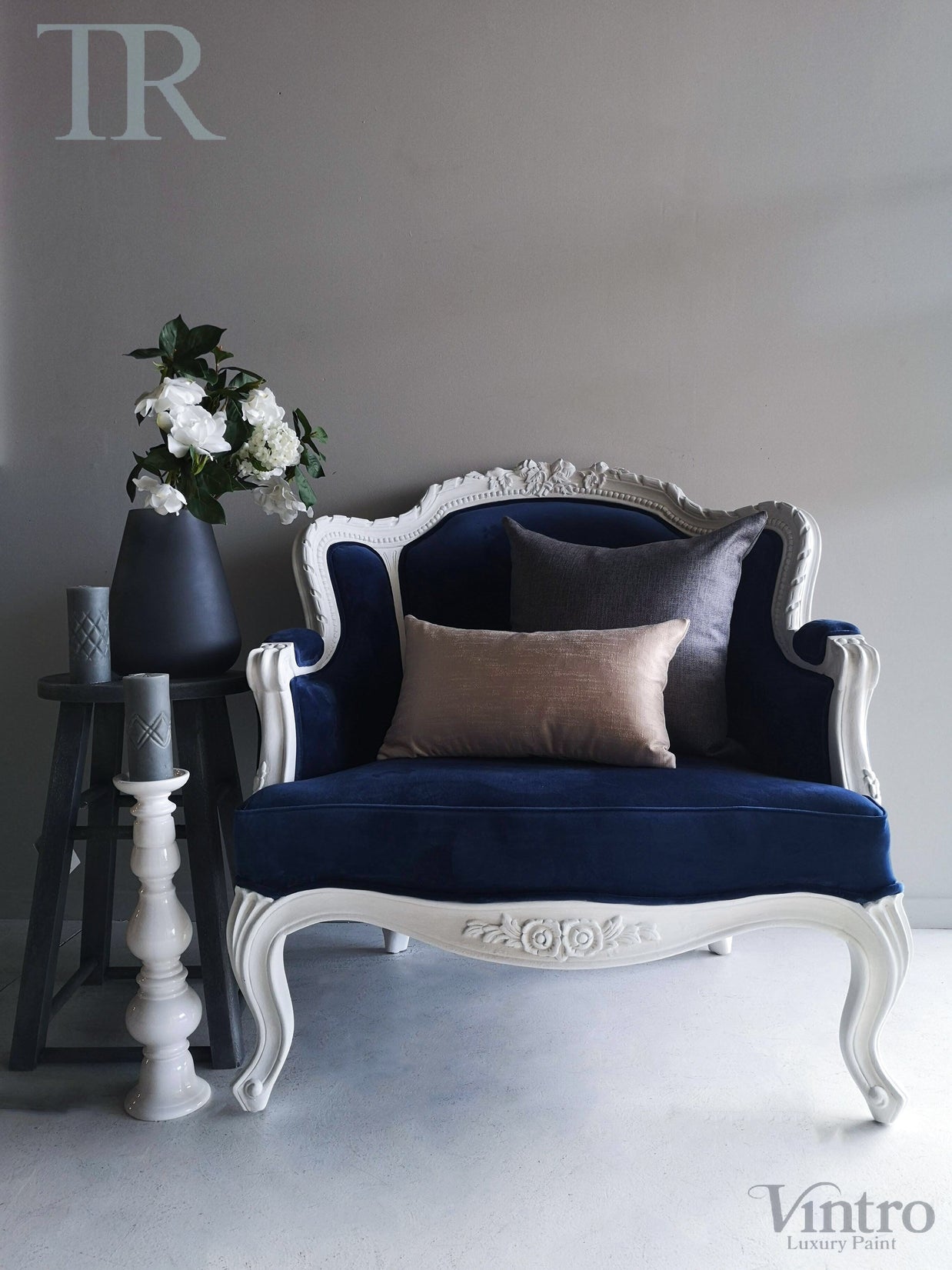 Not For Sale - Brenna : Solid Wood Louis French Style Armchair