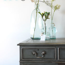Not For Sale - Shelly: Hand painted partners desk