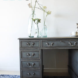 Not For Sale - Shelly: Hand painted partners desk