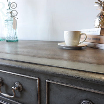 Not For Sale - Shelly: Hand painted partners desk