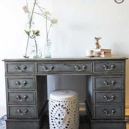 Not For Sale - Shelly: Hand painted partners desk