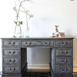 Not For Sale - Shelly: Hand painted partners desk