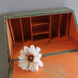 Not For Sale - Briar:  Hand painted and aged drop front desk in Solid Oak