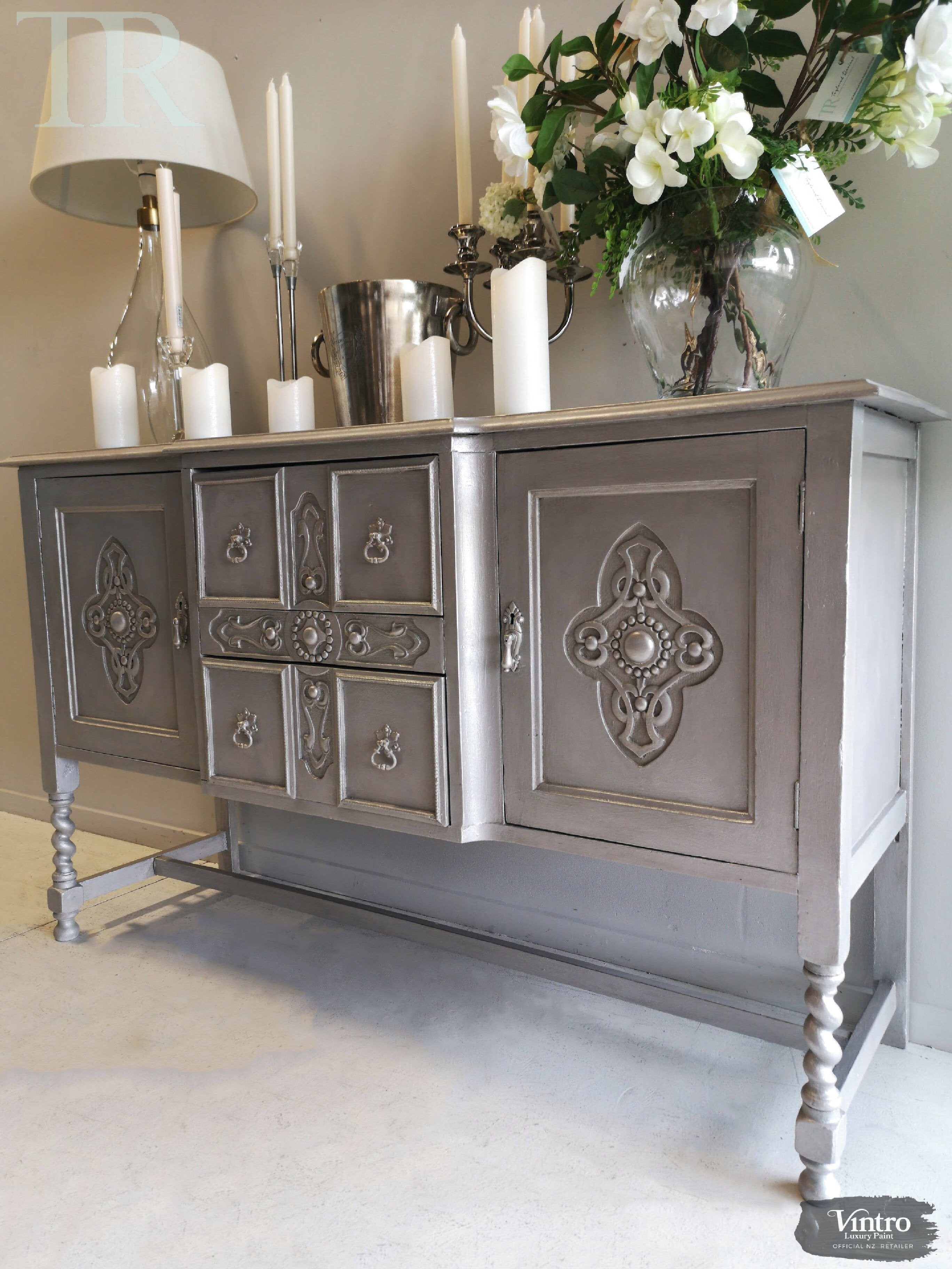 Not For Sale - Cassandra Hand painted Antique Sideboard