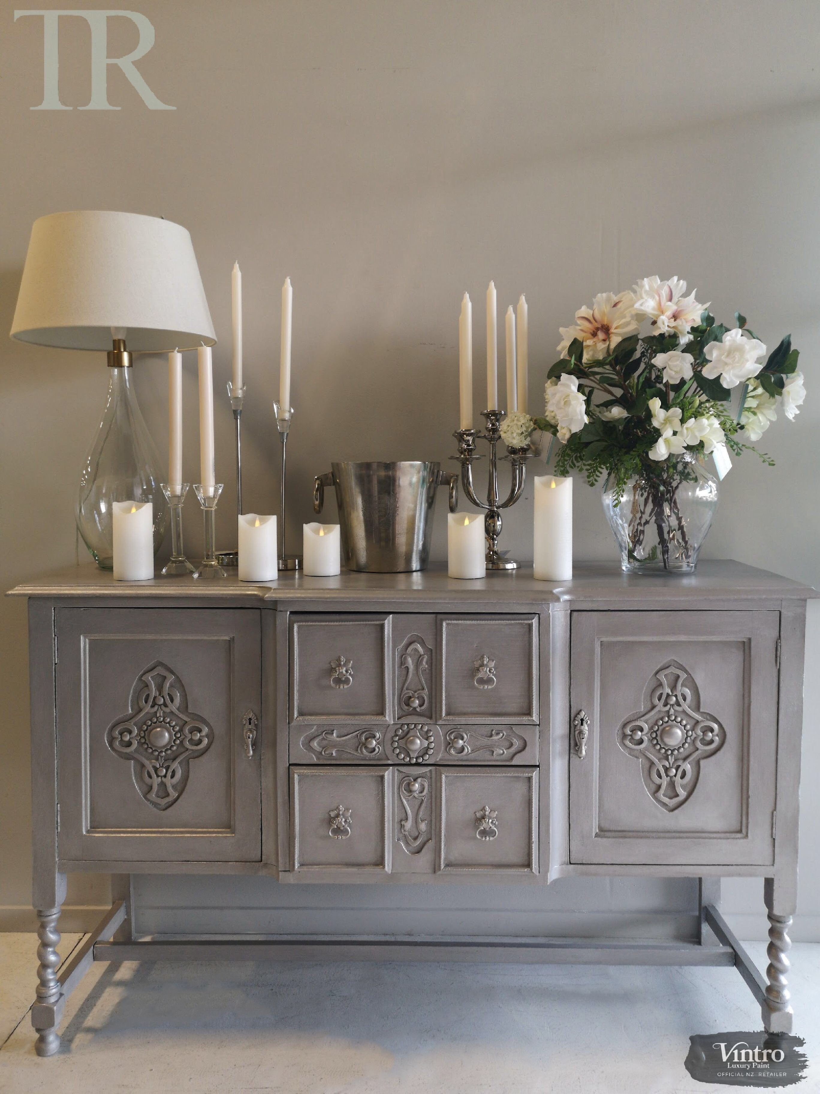 Not For Sale - Cassandra Hand painted Antique Sideboard