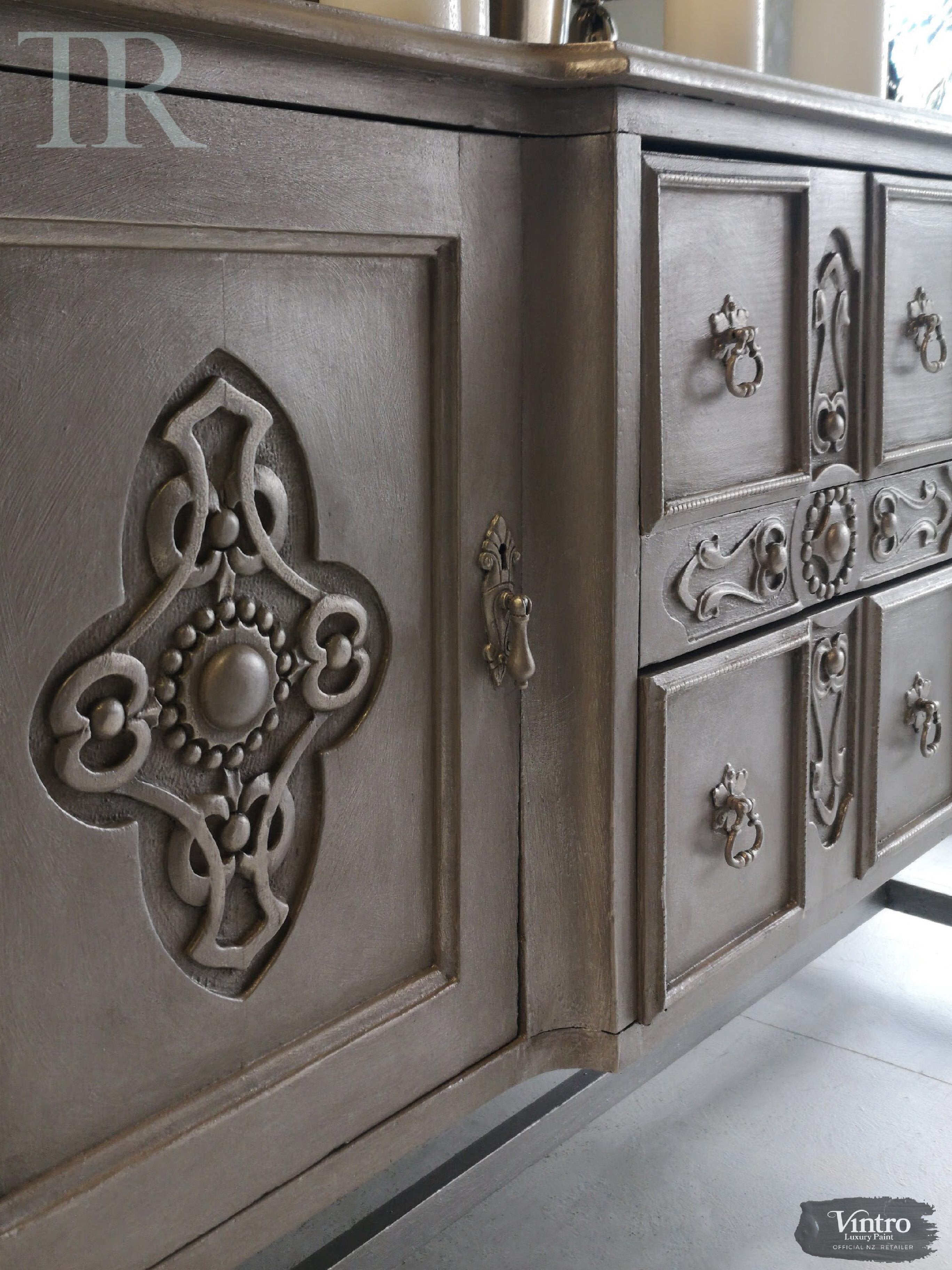 Not For Sale - Cassandra Hand painted Antique Sideboard