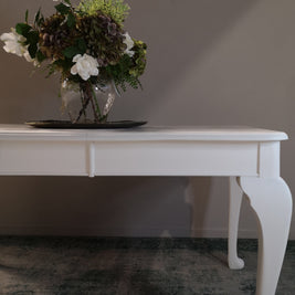 Not For Sale - Commissioned Dining Table in Vintro No Seal White