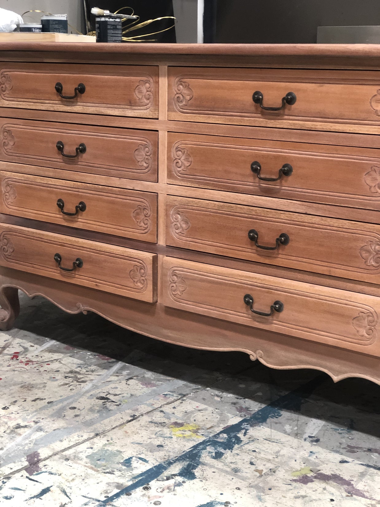 Not For Sale - Eve: Hand painted feature chest of drawers.