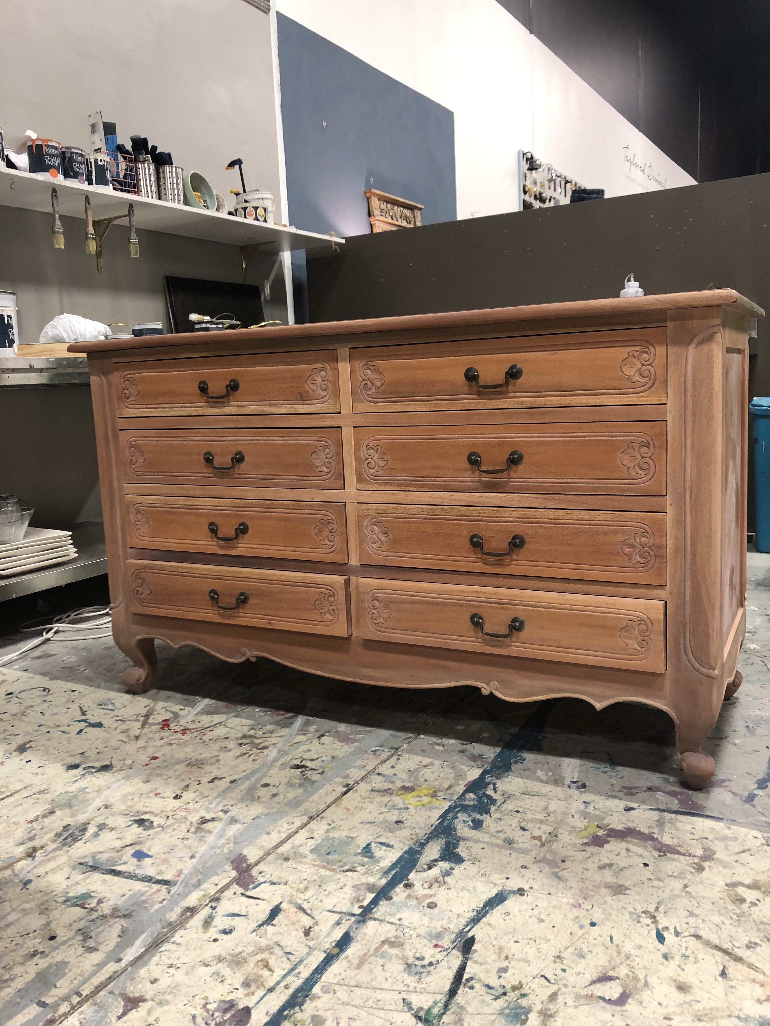 Not For Sale - Eve: Hand painted feature chest of drawers.
