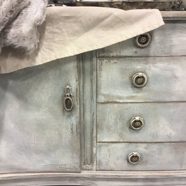 Not For Sale - Antoinette: Hand painted curved front sideboard
