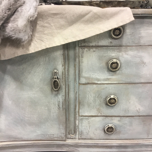 Not For Sale - Antoinette: Hand painted curved front sideboard