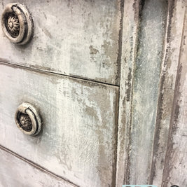 Not For Sale - Antoinette: Hand painted curved front sideboard