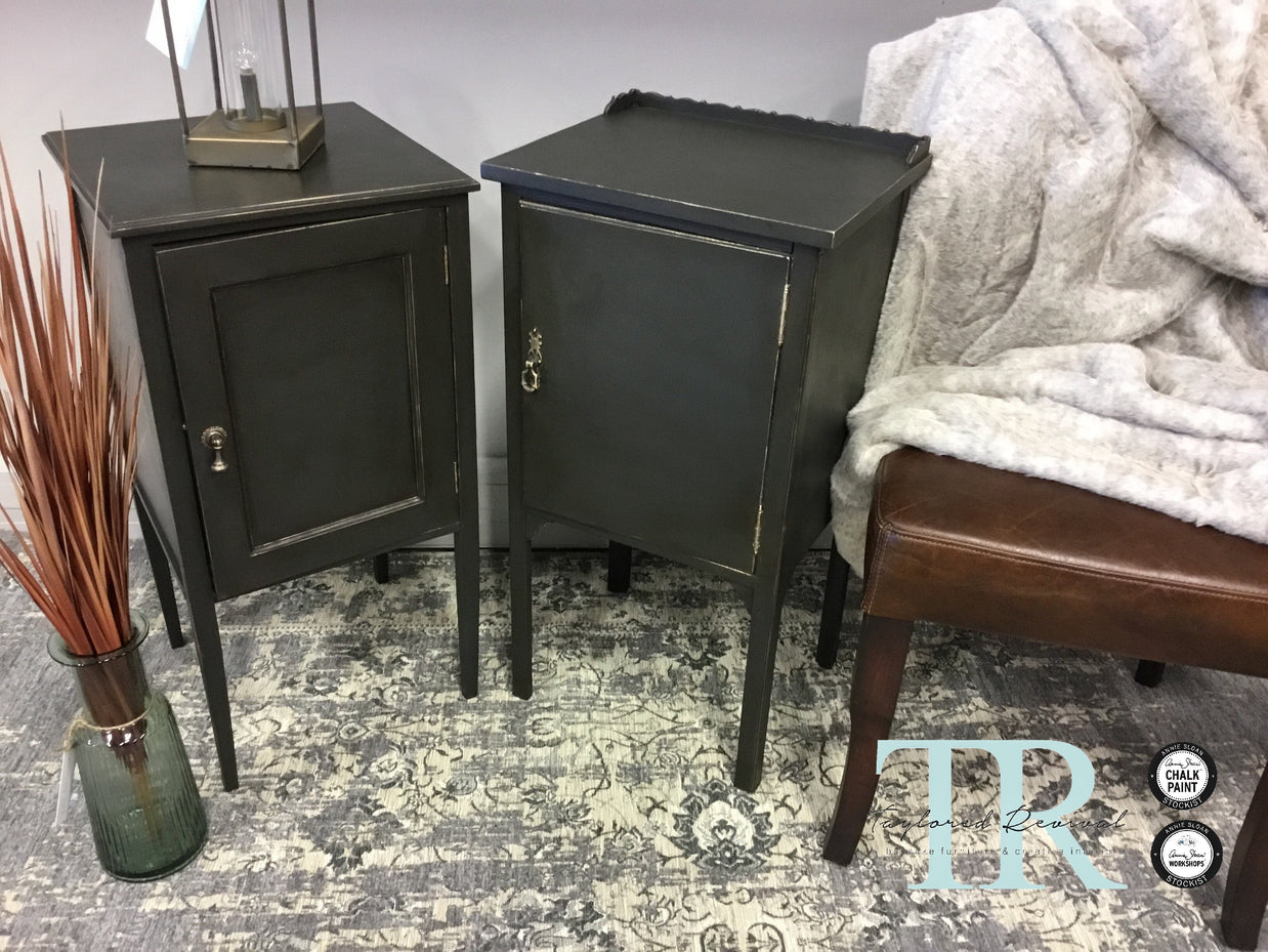 Not For Sale - Commissioned Bedsides in Graphite