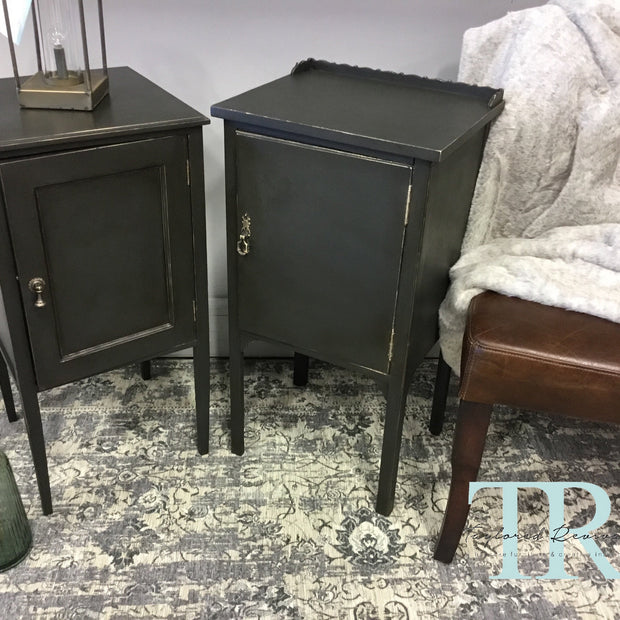 Not For Sale - Commissioned Bedsides in Graphite