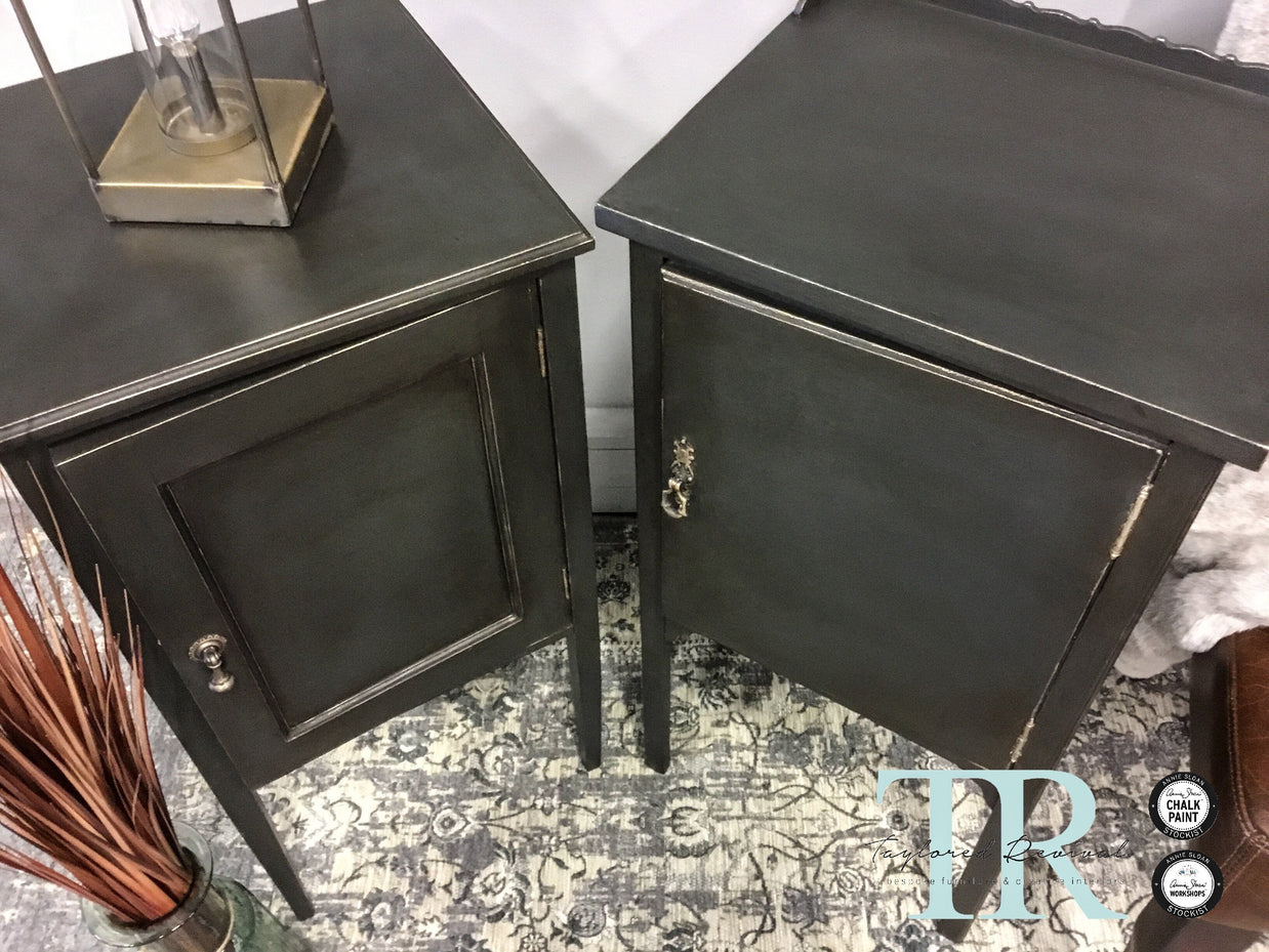 Not For Sale - Commissioned Bedsides in Graphite