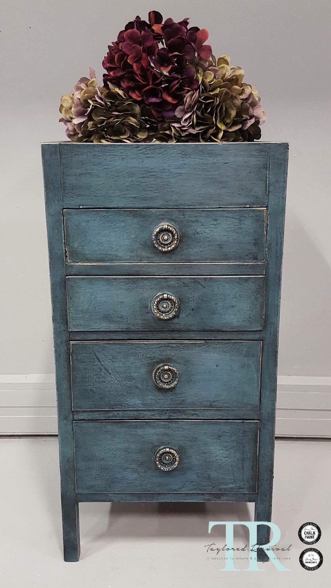 Not For Sale - Louise: Hand painted small set of drawers