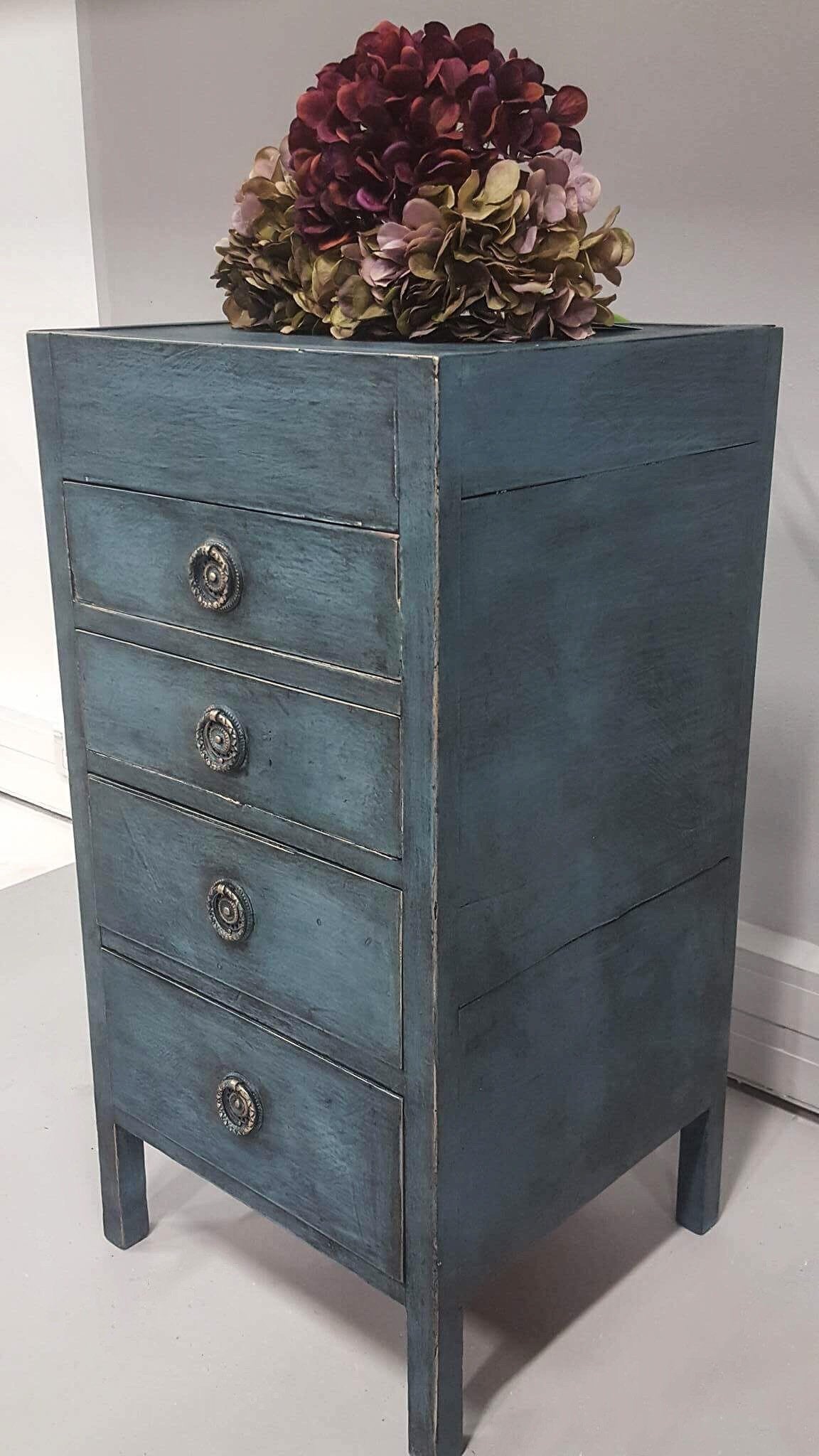 Not For Sale - Louise: Hand painted small set of drawers