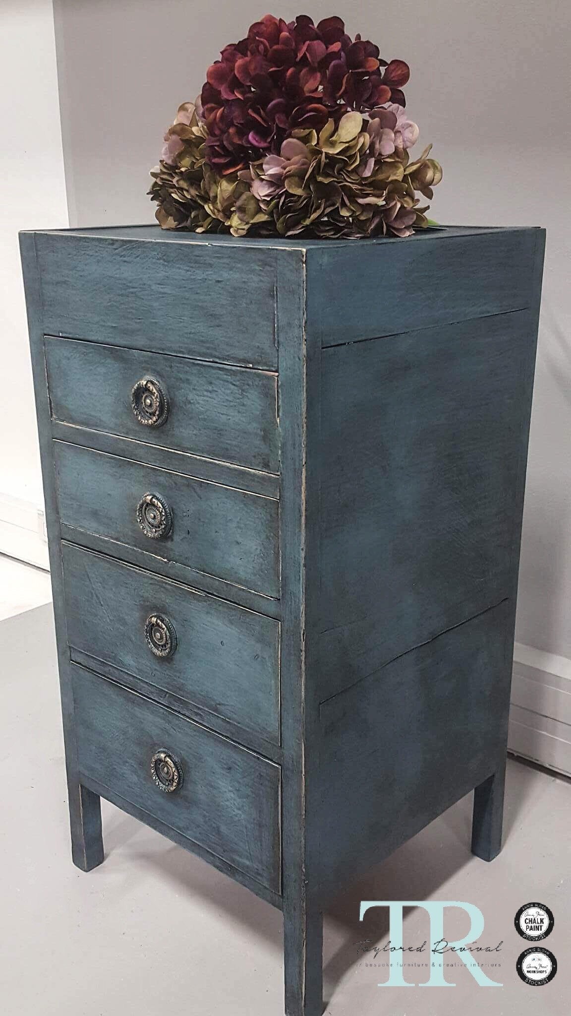 Not For Sale - Louise: Hand painted small set of drawers
