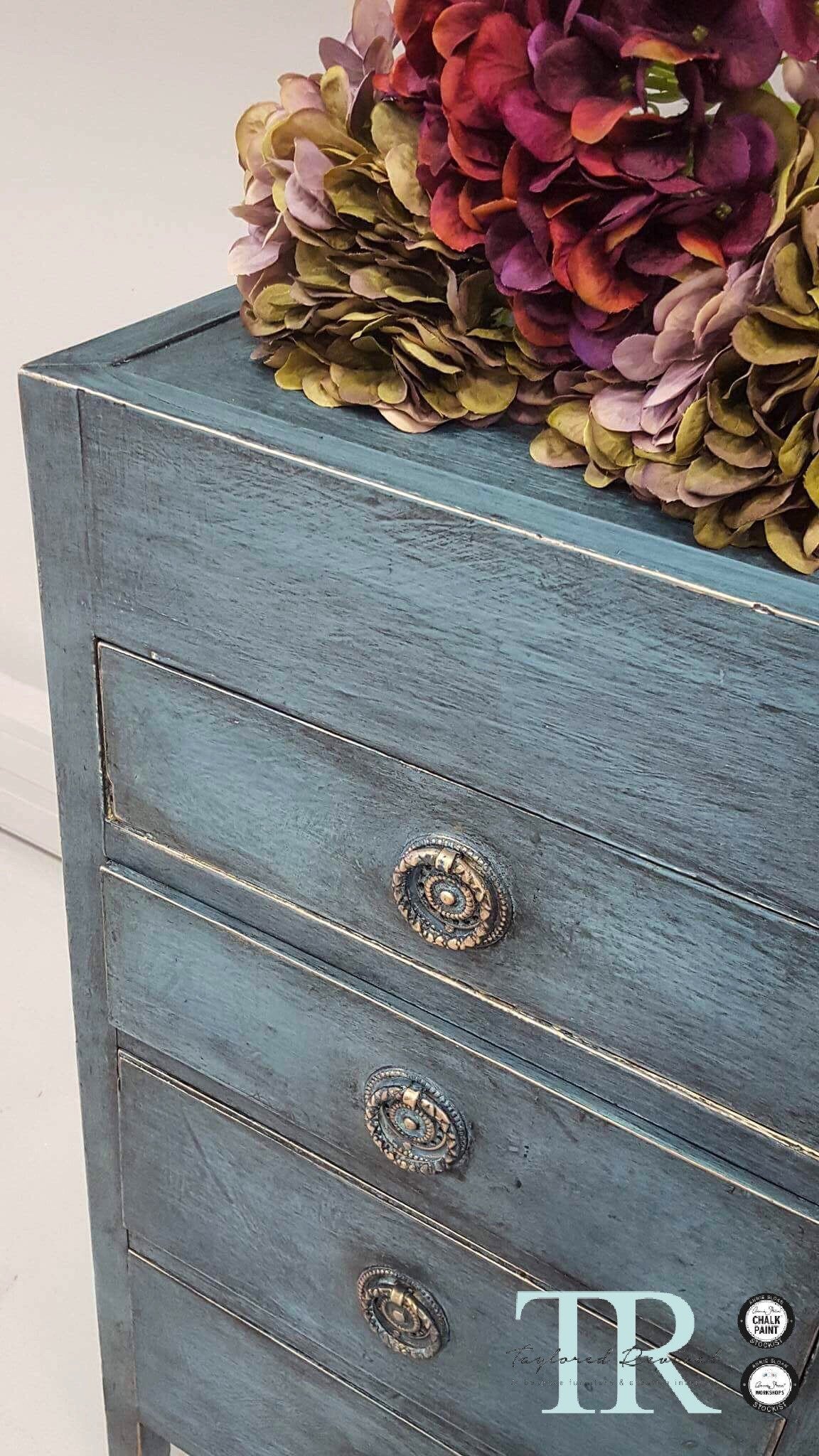 Not For Sale - Louise: Hand painted small set of drawers