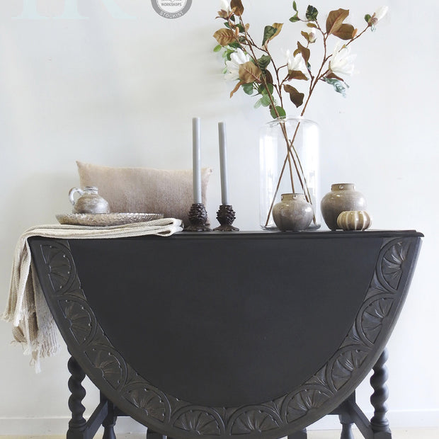 Not For Sale - Delia: Carved oak gate leg drop leaf table