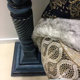 Not For Sale - Halie: Hand painted solid Mahogany antique stand
