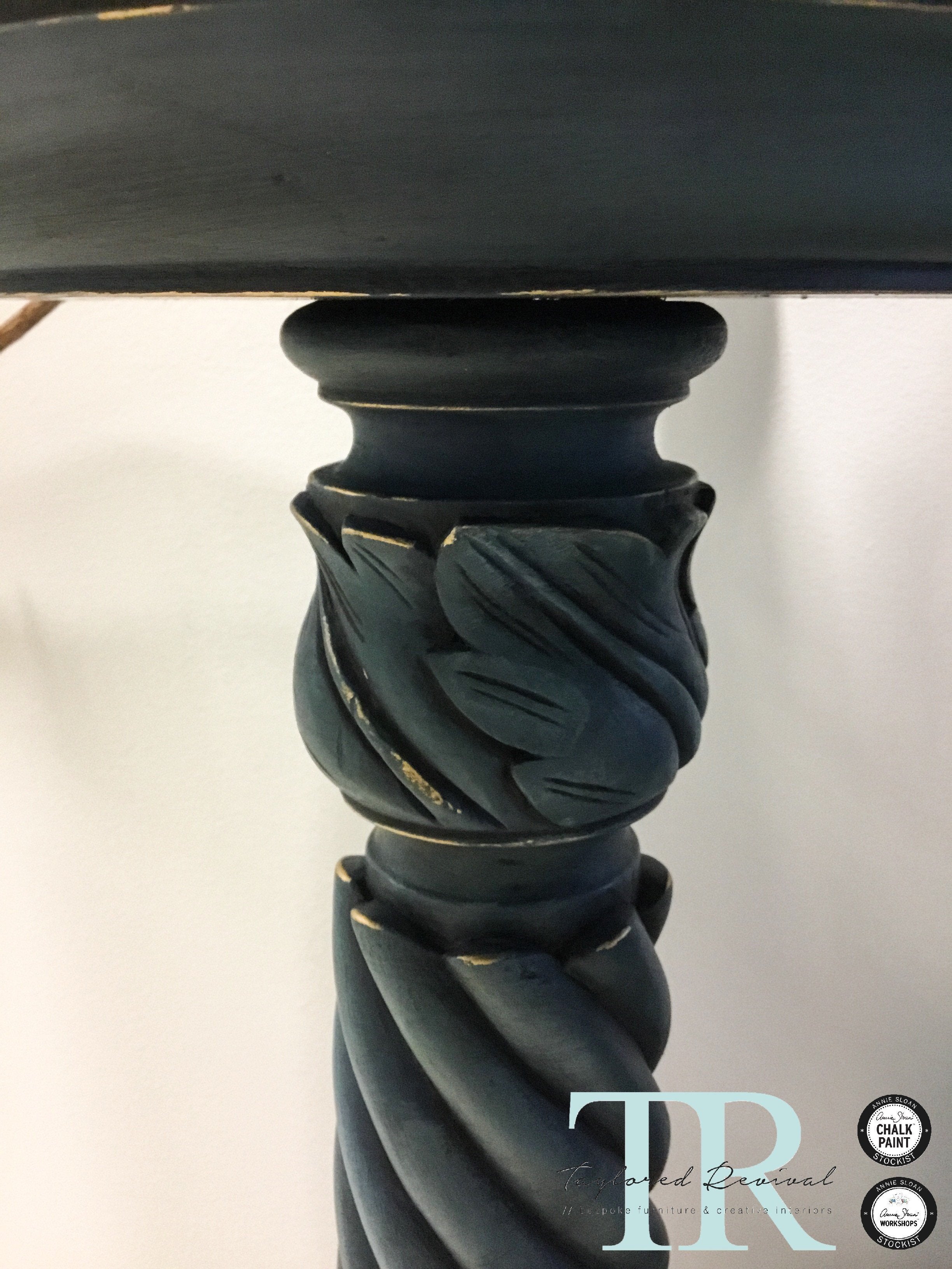 Not For Sale - Halie: Hand painted solid Mahogany antique stand