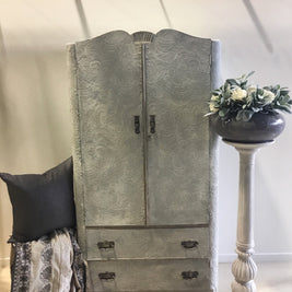 Not For Sale - Grace : stencilled and hand painted wardrobe