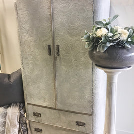 Not For Sale - Grace : stencilled and hand painted wardrobe